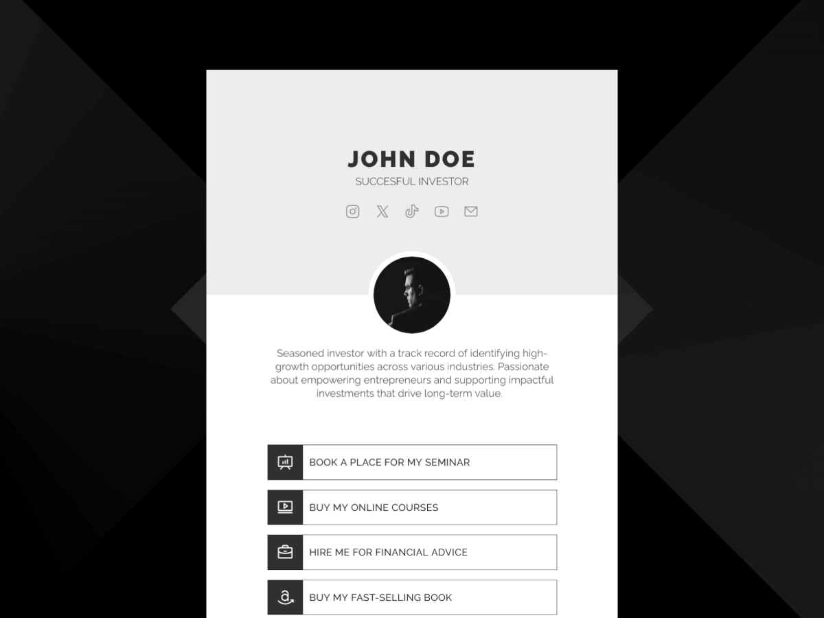 Preview thumbnail of LinkNest - Framer bio link template